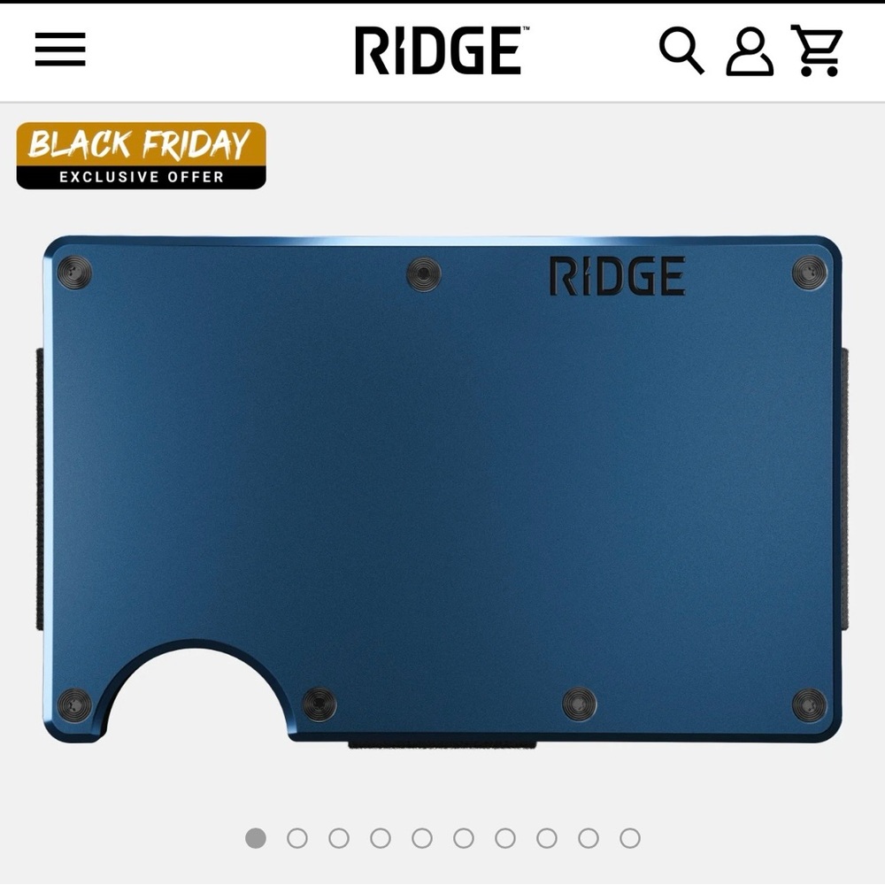 Ridge Blue RFID-Blocking Wallet